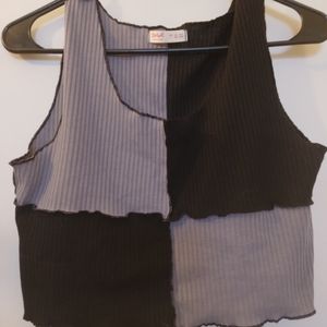 Black and gray tank top